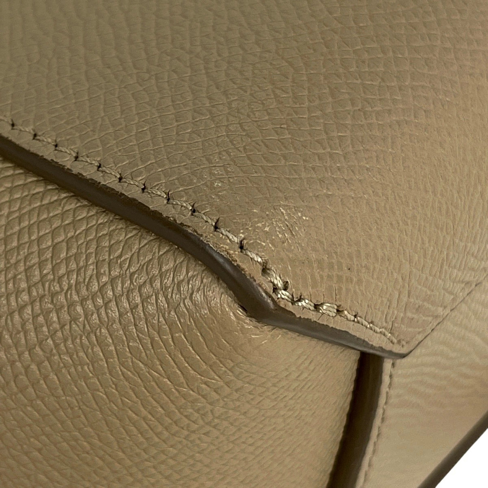 Celine Belt Bag Shoulder Handbag Leather Beige - Picture 6 of 7